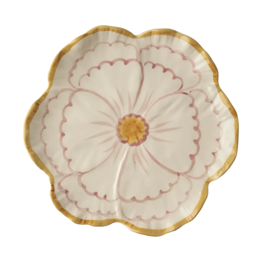 Sale RICE Keramik Beilagenteller Blume