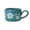 Outlet RICE Keramik Cappuccino Tasse Handgemalt