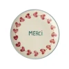 Discount RICE Keramik Kuchenteller Handgemalt MERCI