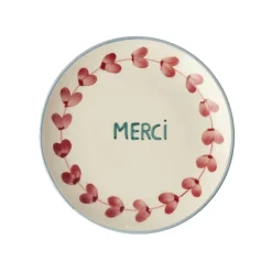 Discount RICE Keramik Kuchenteller Handgemalt MERCI