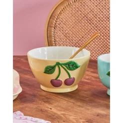 Outlet RICE Keramik Schüssel mit Kirschen