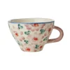 Best RICE Keramik Teetasse mit Handgemalten Blumen