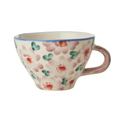 Best RICE Keramik Teetasse mit Handgemalten Blumen