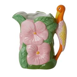 Online RICE Keramik Vase mit Pelikan und Blumen