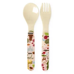 Discount RICE Kinder Besteck, Gabel und Löffel Wildlife