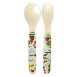 Discount RICE Kinder Besteck, Gabel und Löffel Wildlife