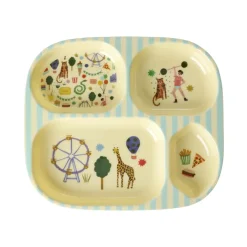 Online RICE Kinderteller mit 4er Einteilung Fun Fair