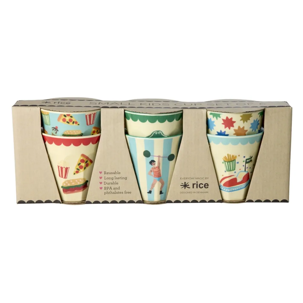 Online RICE Kleine Kinder Becher Fun Fair - 6er Pack