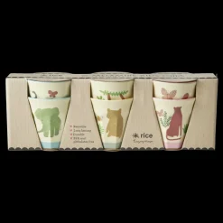 Hot RICE Kleine Melamin Becher Sweet Jungle Print - 6er Set