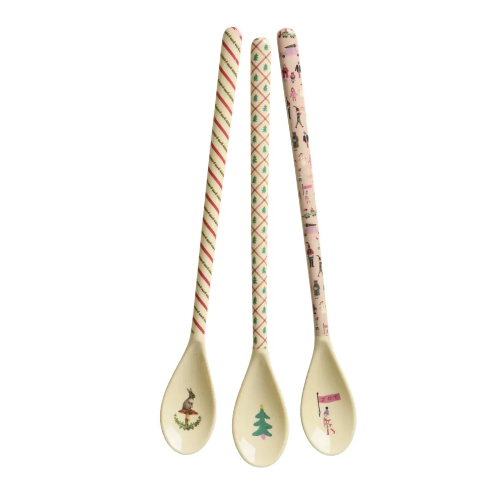 Online RICE Latte Löffel Christmas Prints 3-er