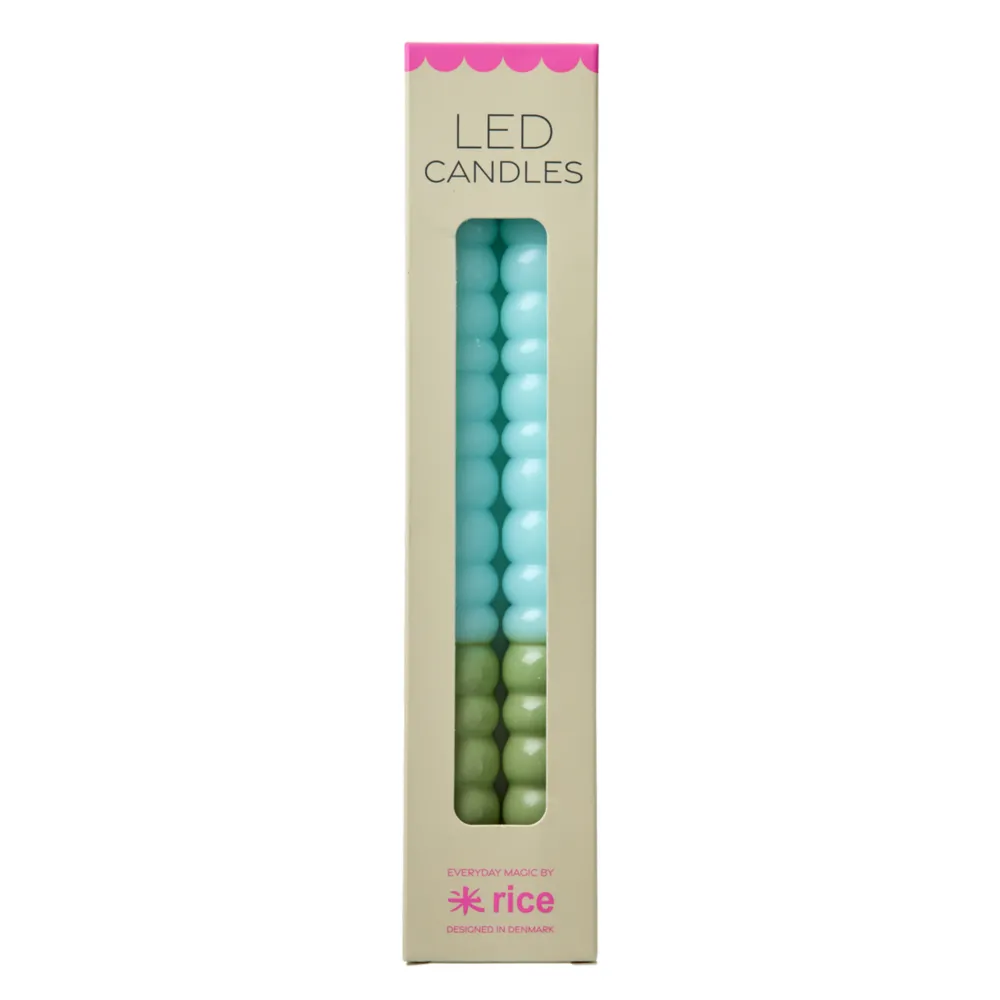 Discount RICE LED Kerzen Twisted 2er