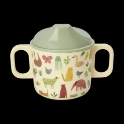 Best RICE Melamin Babybecher in Crème Sweet Jungle Print
