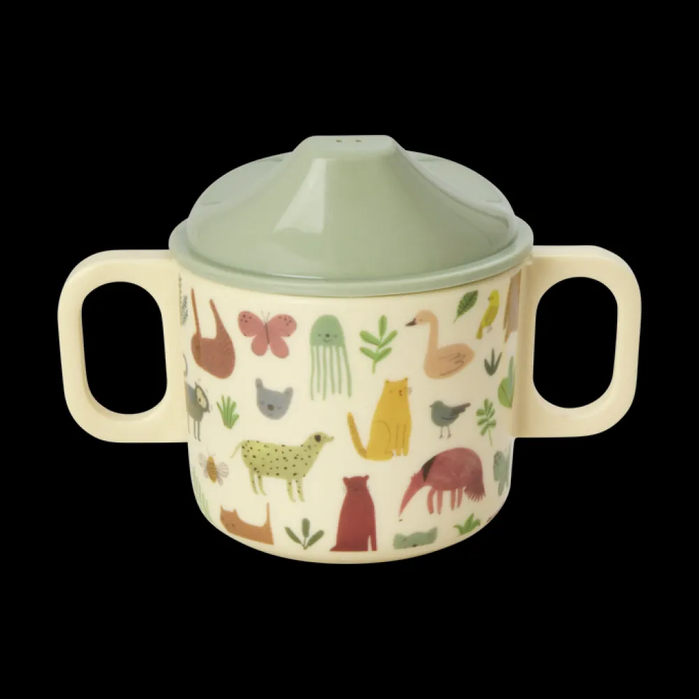 Best RICE Melamin Babybecher in Crème Sweet Jungle Print