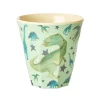 Sale RICE Melamin Becher Dinosaurs Print