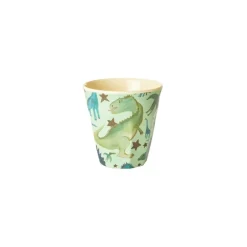 Sale RICE Melamin Becher Dinosaurs Print