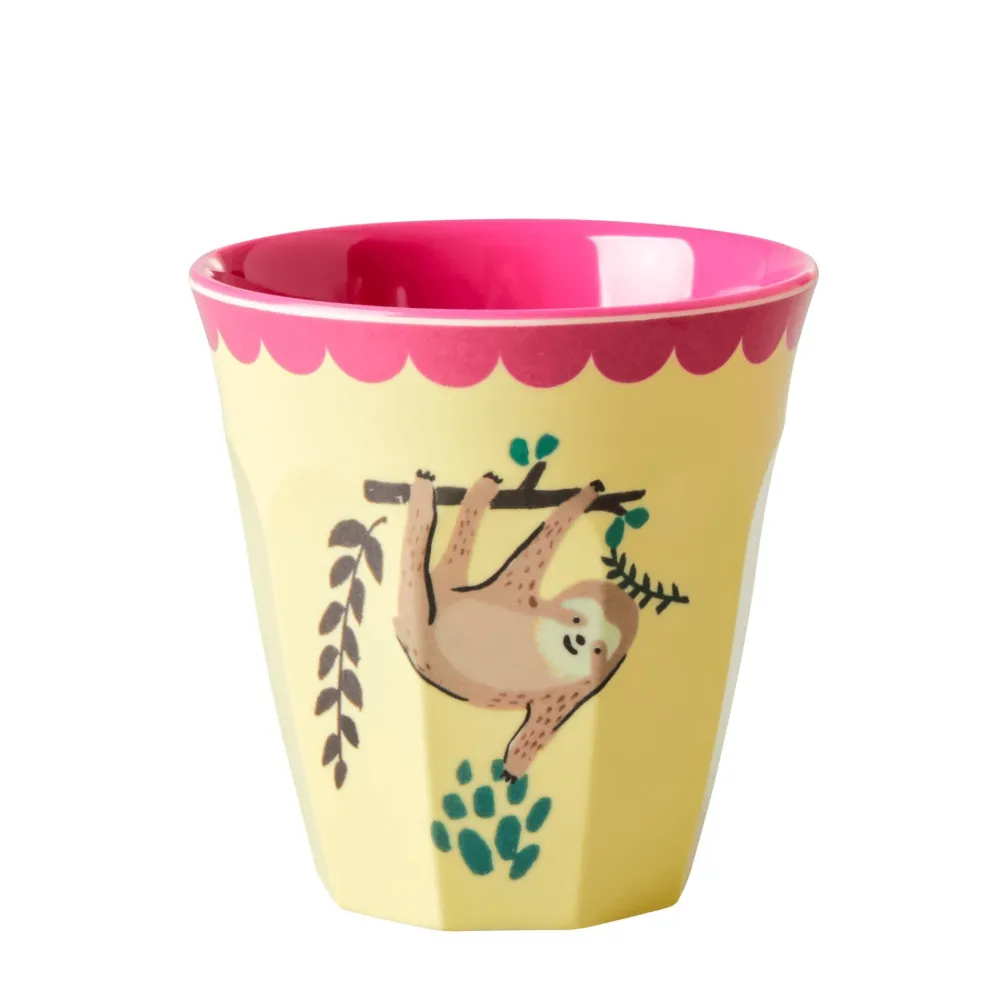 Online RICE Melamin Becher 6er-Set Funky Prints Pink