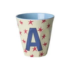 Outlet RICE Melamin Buchstabenbecher Stars