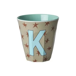 Outlet RICE Melamin Buchstabenbecher Stars