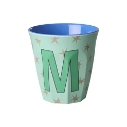 Outlet RICE Melamin Buchstabenbecher Stars