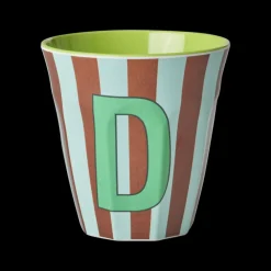 Best RICE Melamin Buchstabenbecher gestreift