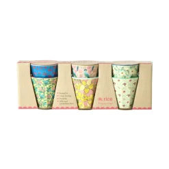 New RICE Melamin Espressobecher Show Your True Colors 6er-Set