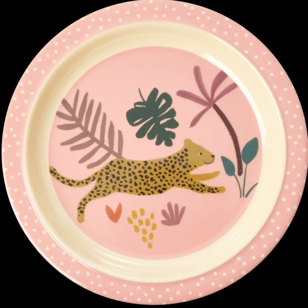 RICE Melamin Kinder Teller Jungle Animals