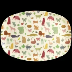 Outlet RICE Melamin Kinderteller Sweet Jungle Print