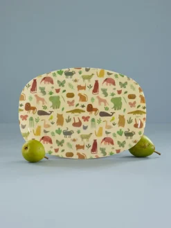 Outlet RICE Melamin Kinderteller Sweet Jungle Print