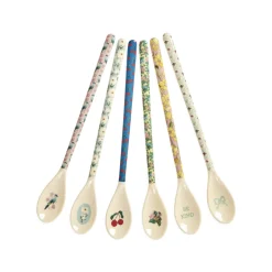 New RICE Melamin Lattelöffel Show Your True Colors 6er-Set