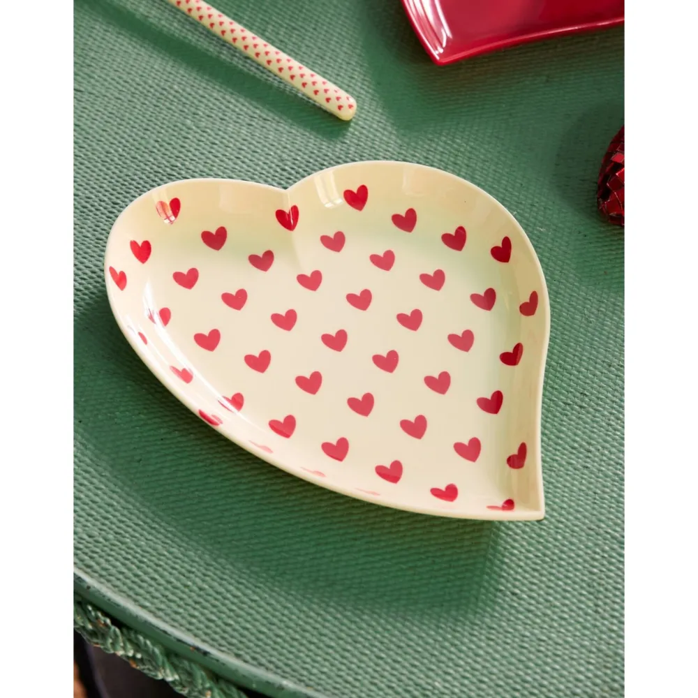 Clearance RICE Melamin Platte Darling Hearts