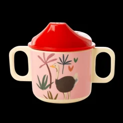 Outlet RICE Melamin Schnabelbecher Jungle Animals