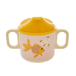 Best RICE Melamin Schnabeltasse Goldfish Print