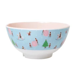 Sale RICE Melamin Schüssel Xmas Elf Print