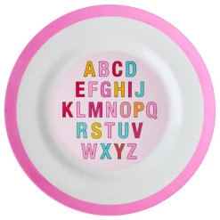 New RICE Melamin Speiseteller Aphabet