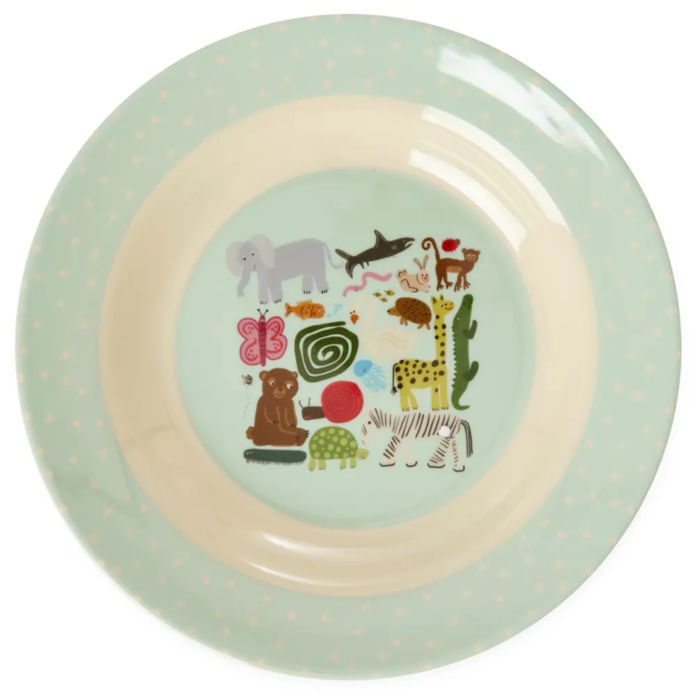 Online RICE Melamine Kinderschüssel Wildlife Print