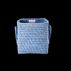 Best RICE quadratischer Korb Raffia