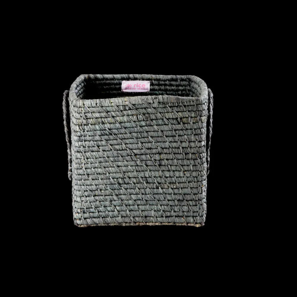 Best RICE quadratischer Korb Raffia