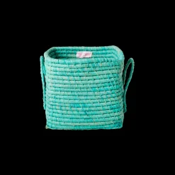 Best RICE quadratischer Korb Raffia