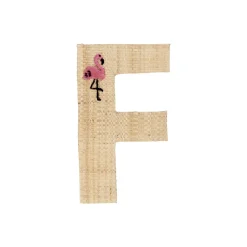 Outlet RICE Raffia Buchstaben Sticker