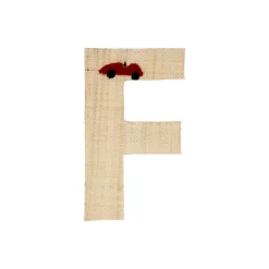 Outlet RICE Raffia Buchstaben Sticker