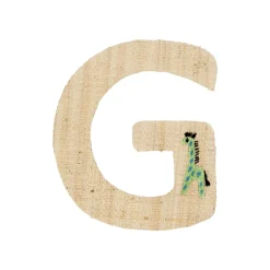 Outlet RICE Raffia Buchstaben Sticker