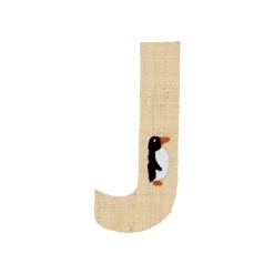 Outlet RICE Raffia Buchstaben Sticker