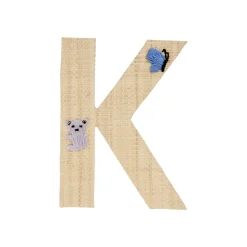 Outlet RICE Raffia Buchstaben Sticker