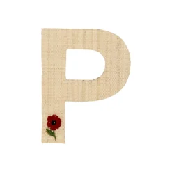 Outlet RICE Raffia Buchstaben Sticker