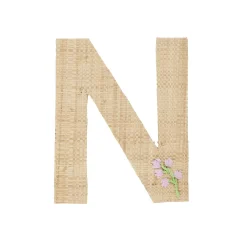 Outlet RICE Raffia Buchstaben Sticker