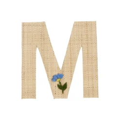 Outlet RICE Raffia Buchstaben Sticker