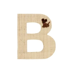 Outlet RICE Raffia Buchstaben Sticker