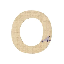 Outlet RICE Raffia Buchstaben Sticker