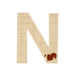 Outlet RICE Raffia Buchstaben Sticker