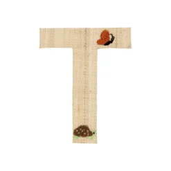 Outlet RICE Raffia Buchstaben Sticker